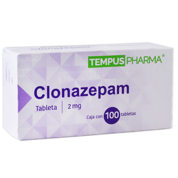 Clonazepam 2 mg 100 Tabletas | Tempus®