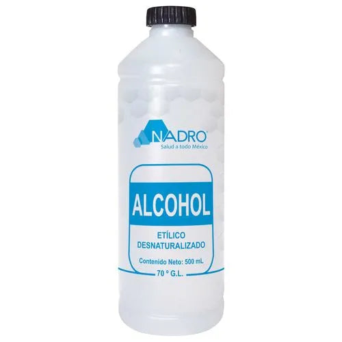 Alcohol Etílico Desnaturalizado Nadro 70° GL 500 mL