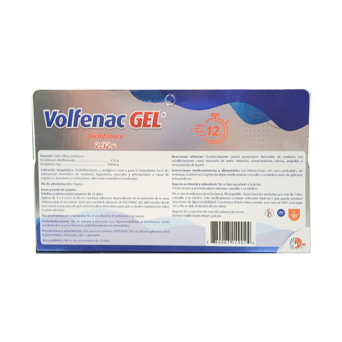 Volfenac®, Diclofenaco 2.32% Gel 100 g