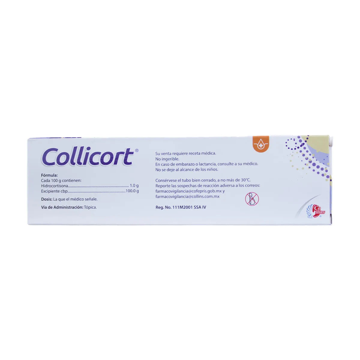 Collicort, Hidrocortisona 1 % 60 grs Crema