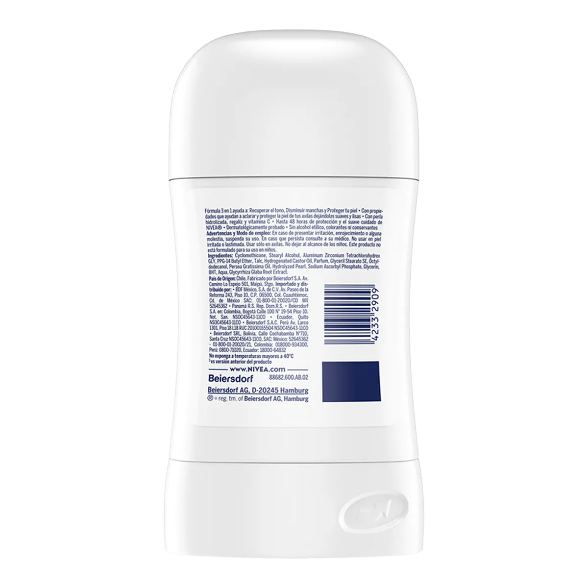 Desodorante Antitranspirante Nivea Aclarado Natural Classic Touch 50 g