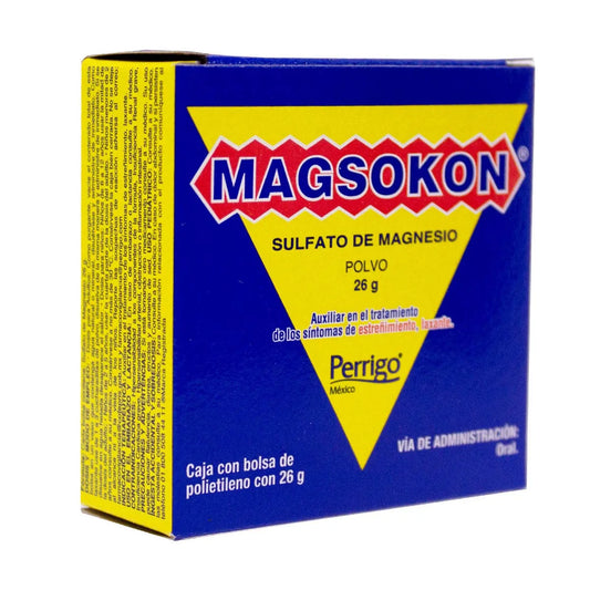 Magsokon®, Sulfato de Magnesio 26 g Polvo | Perrigo®
