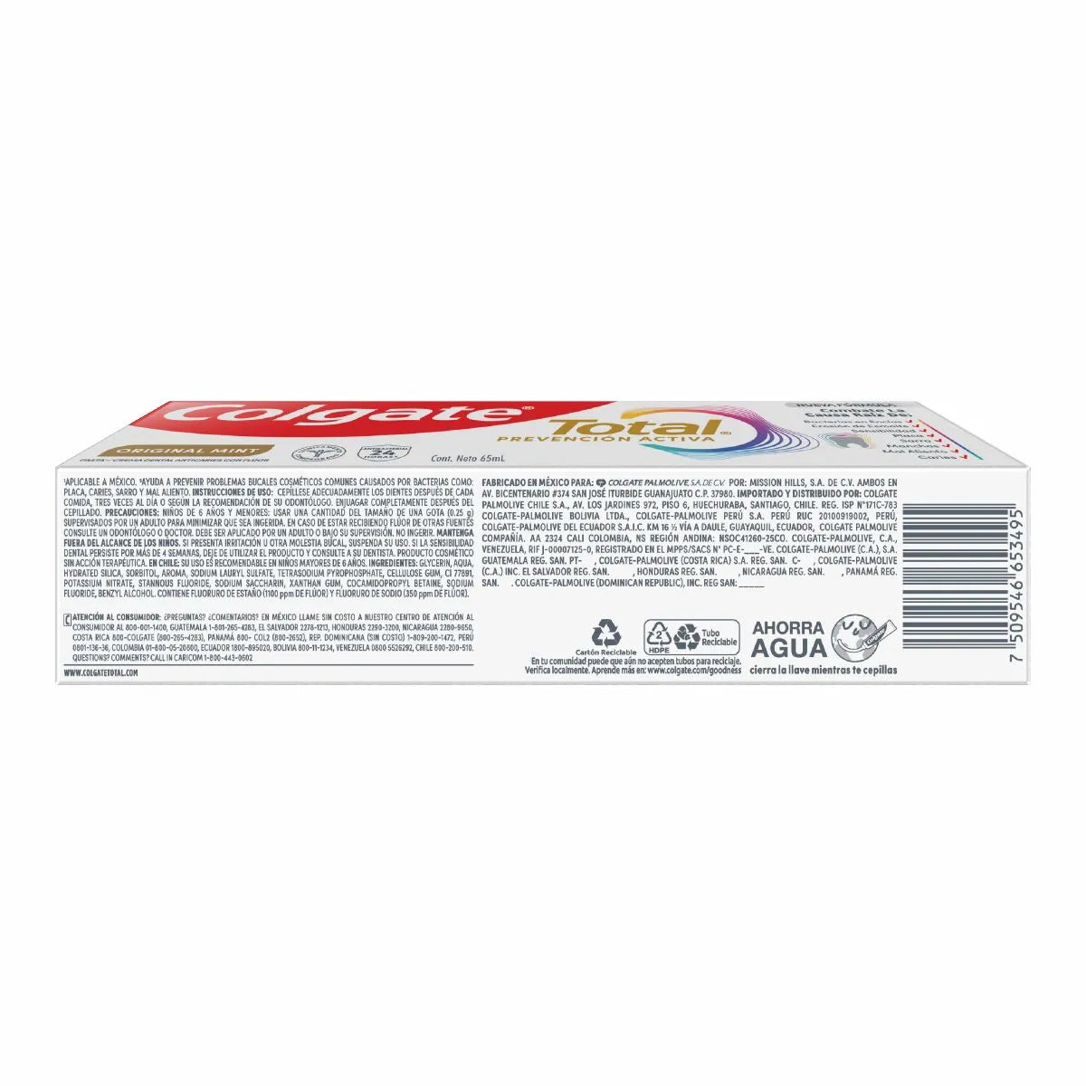 Pasta Dental Colgate Total Prevención Activa 65 ml
