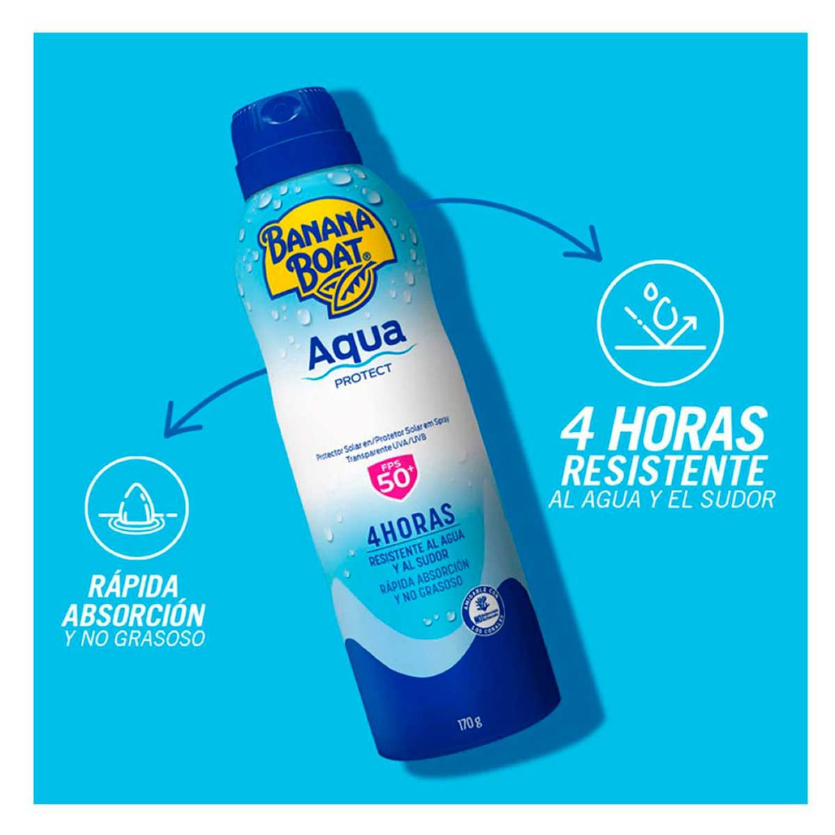 Banana Boat Aqua Protect FPS 50+ Protector Solar en Spray 170 g