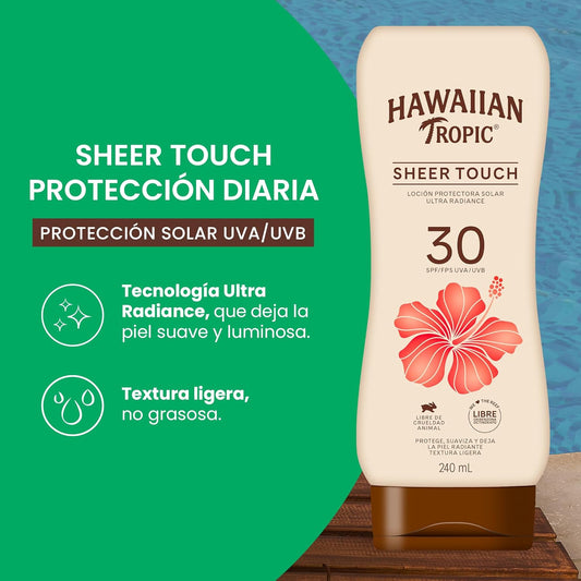 Protector Solar Hawaiian Tropic Sheer Touch FPS 30 Loción 240 mL