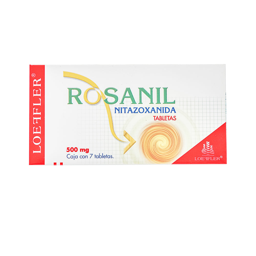 Rosanil®, Nitazoxanida 500 mg 7 Tabletas | Loeffler®