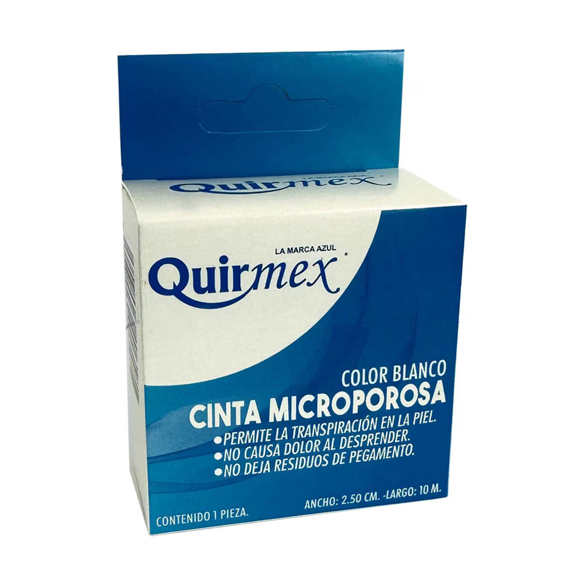Cinta Microporosa Color Piel 2.5 cm x 10 m 12 Piezas | Quirmex®