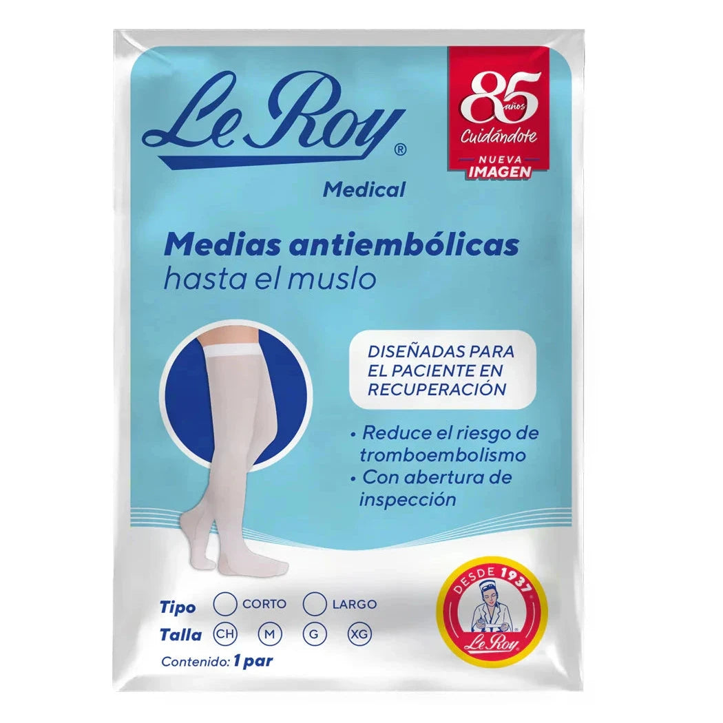 Medias Antiembólicas de Compresión Hasta el Muslo | Leroy®