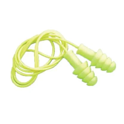 Tapón Auditivo De Silicona Amarillo Cuatro Aletas Reusable TLR-27 Lica
