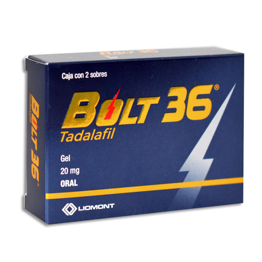 Tadalafil Bolt36 20 mg Gel 2 Sobres