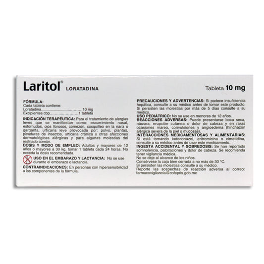 Laritol 10Mg C/20 Tabs