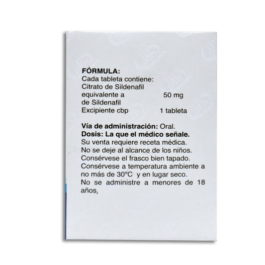 Maxifort Zimax, Sildenafil 50 mg 4 Tabletas