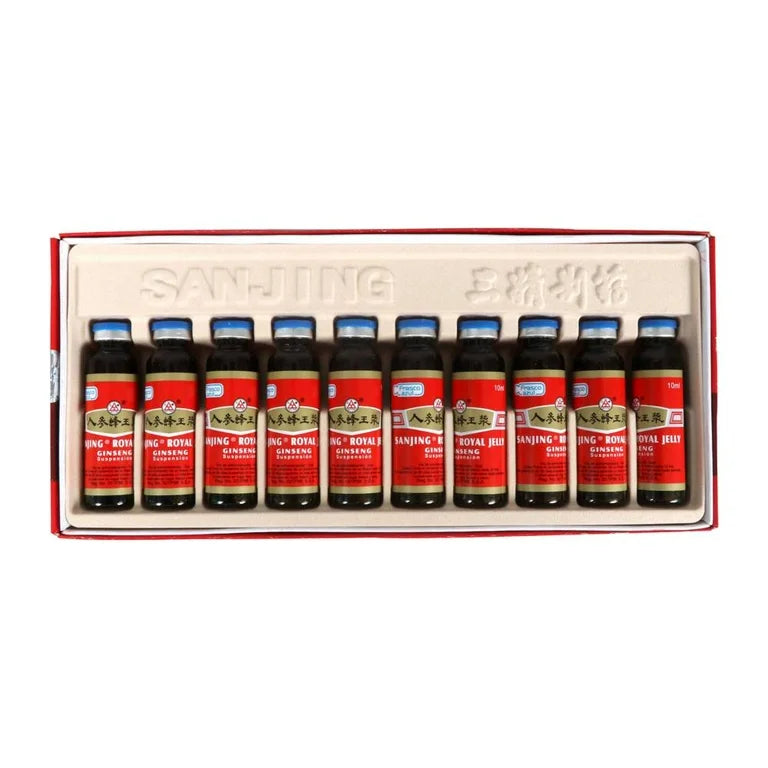 Sanjing® Royal Jelly Ginseng con 10 Frascos de 10 ml