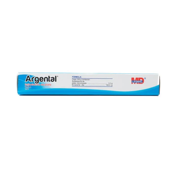Argental, Sulfadiazina de Plata 1 g, 28 g Crema