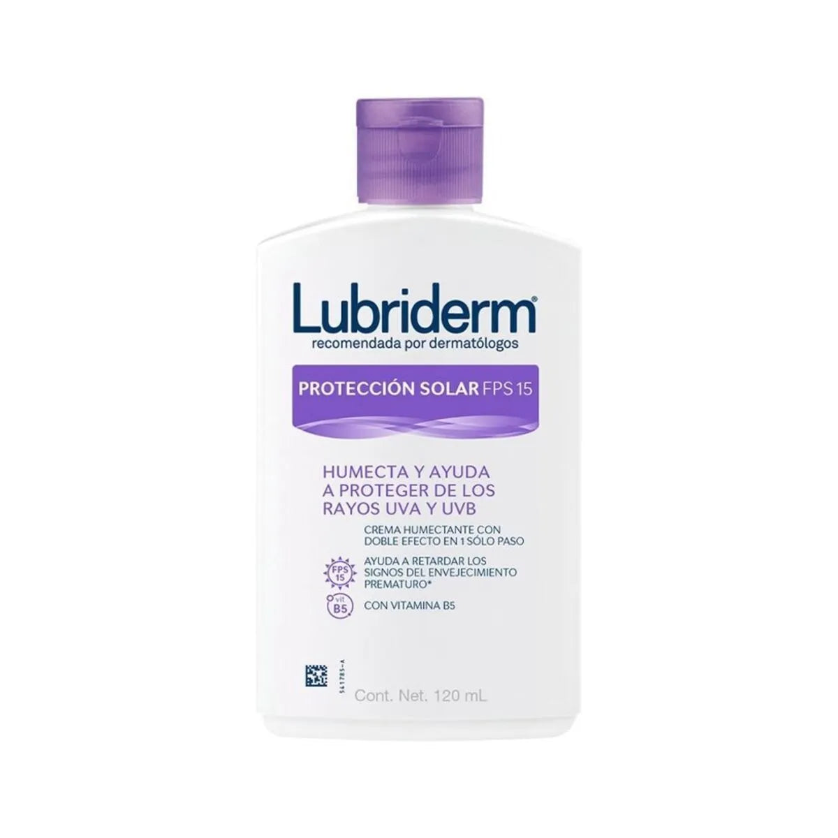 Crema Humectante Corporal Lubriderm Protección Solar FPS 15 120 ml