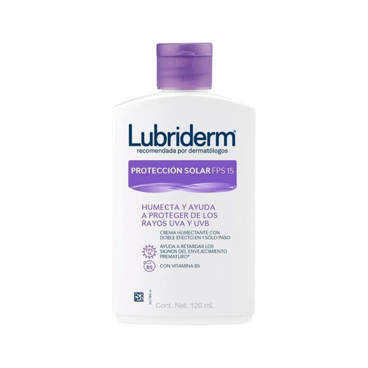 Crema Humectante Corporal Lubriderm Protección Solar FPS 15 120 ml