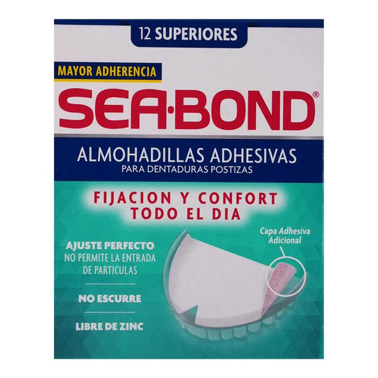 Almohadillas Adhesivas Para Dentadura Sea-Bond 12 Superiores
