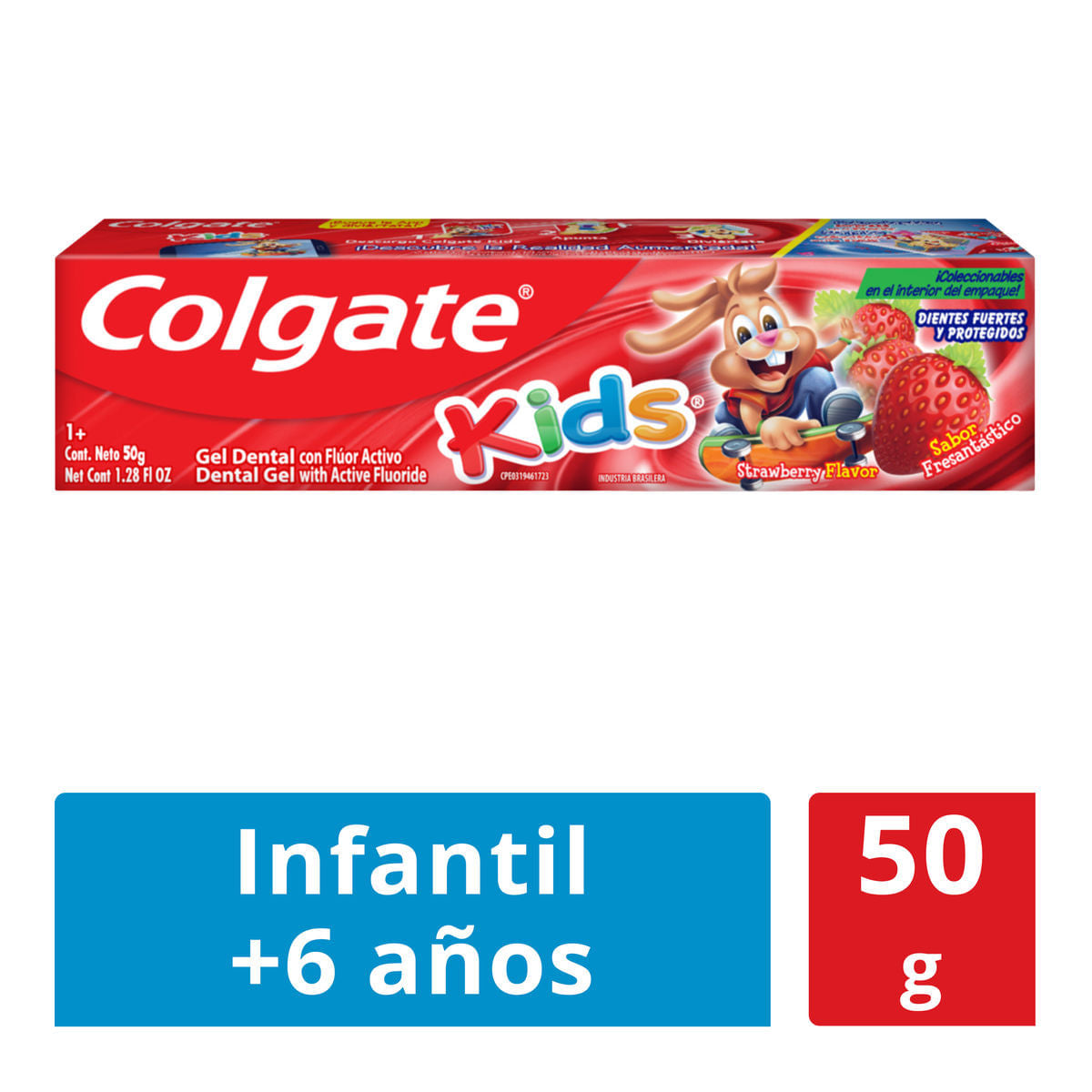Gel Dental Colgate Kids con Flúor Activo Sabor Fresantástico 50 g