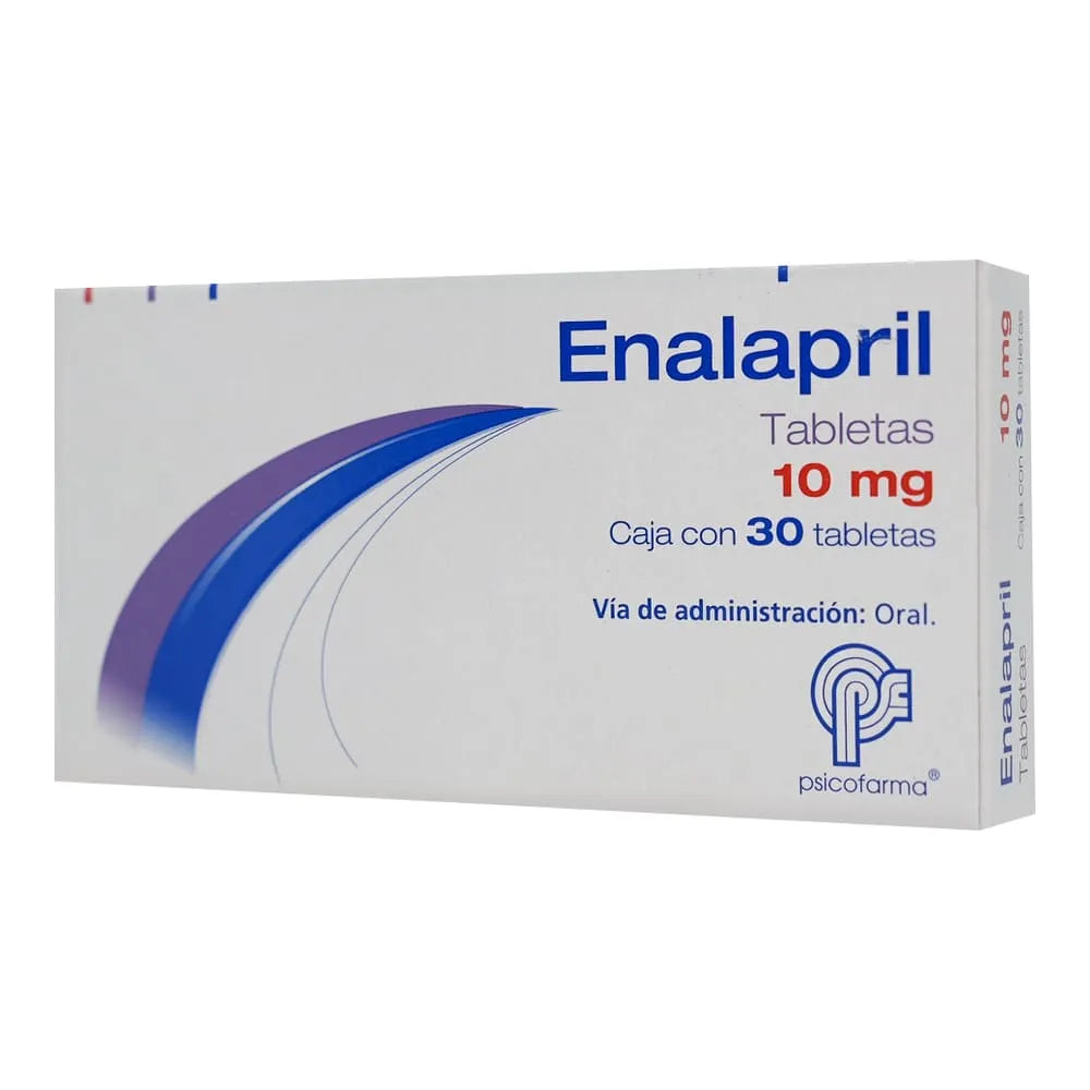 Enalapril 10 mg con 30 tabletas | Psicofarma®