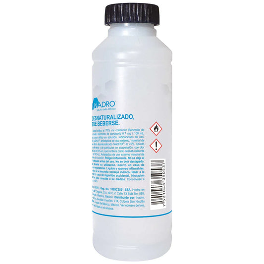 Alcohol Etílico Desnaturalizado Nadro 70° GL 110 mL