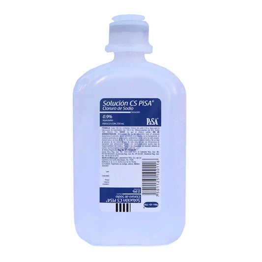 Solución CS, Cloruro de Sodio 0.9% Solución Inyectable 250 mL | Pisa®