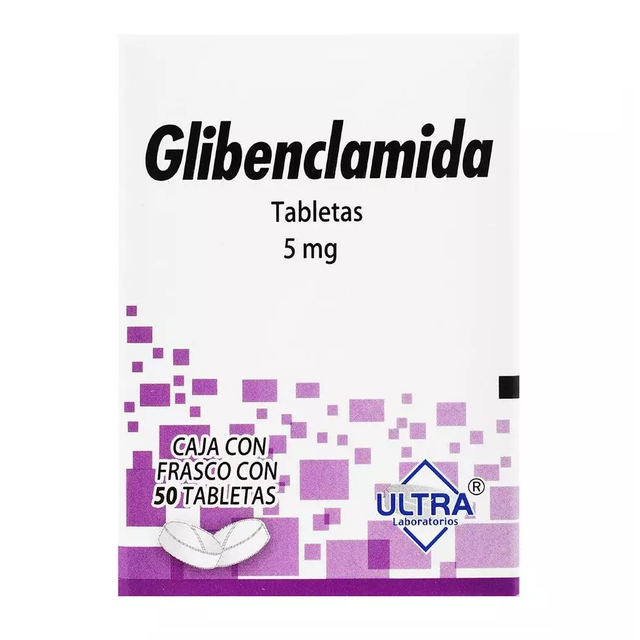 Glibenclamida 5 mg 50 Tabletas | Ultra®