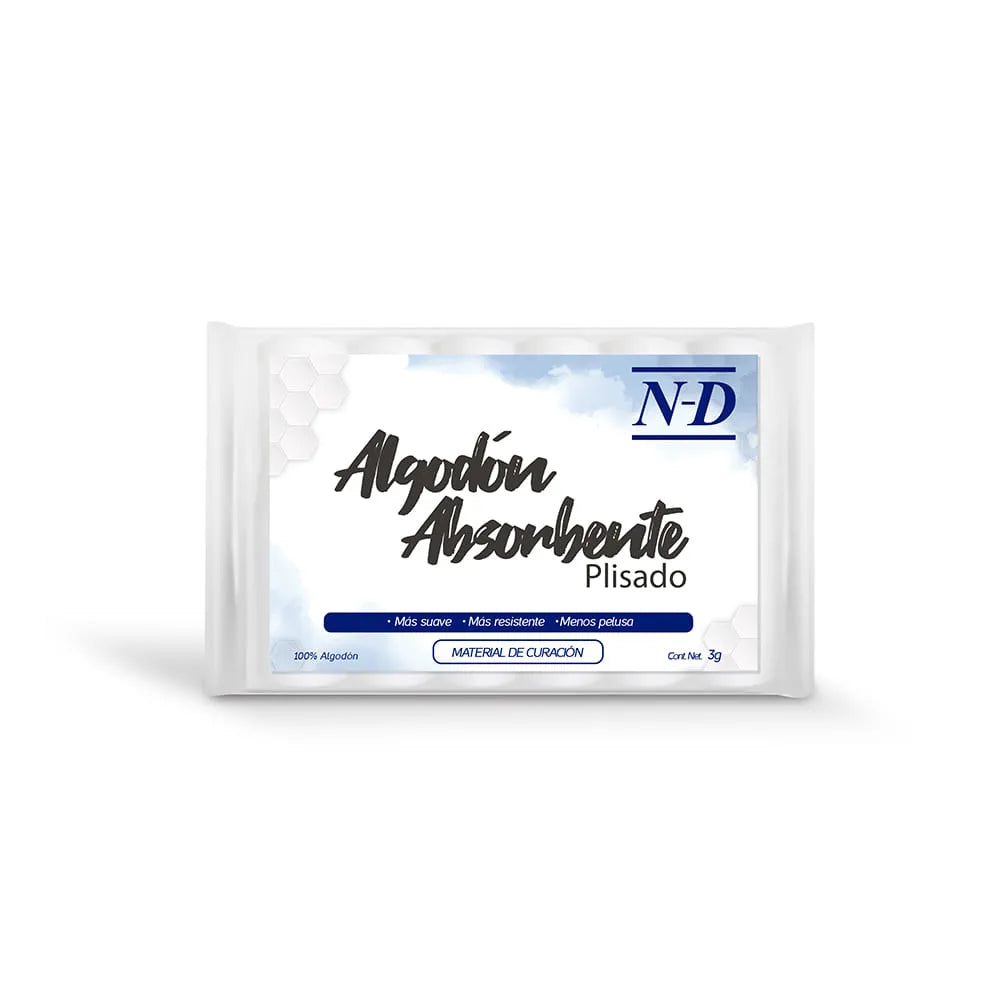Algodón Absorbente Plisado N-D 3 grs