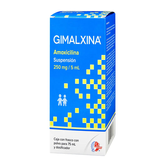 Gimalxina, Amoxicilina 250 mg / 5 ml, 75 ml Suspensión