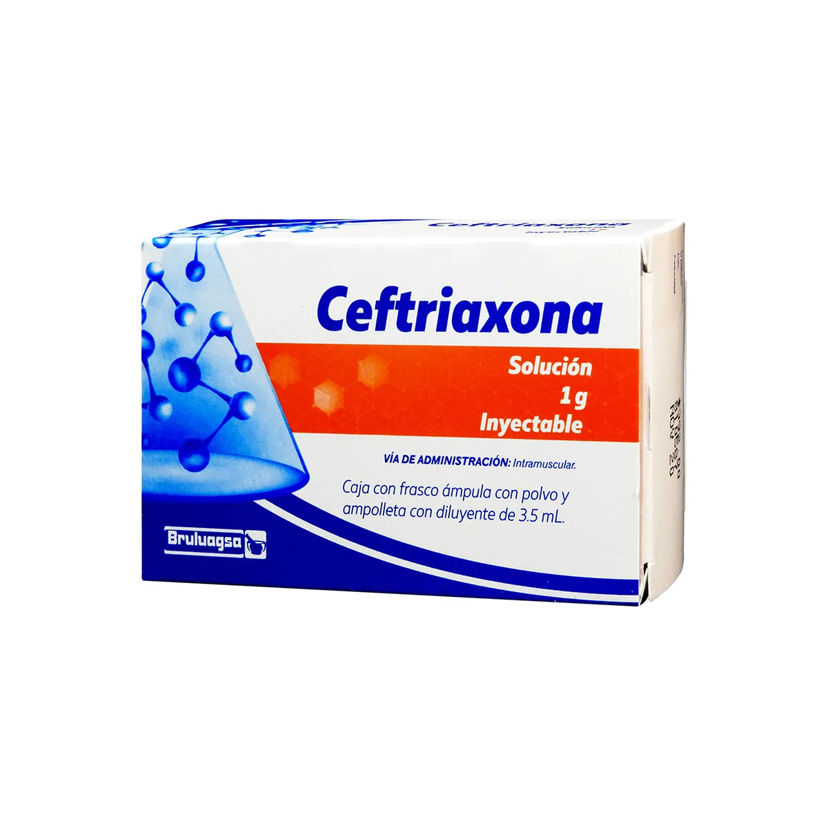 Ceftriaxona 1 g Solución Inyectable 3.5 ml | Bruluagsa®