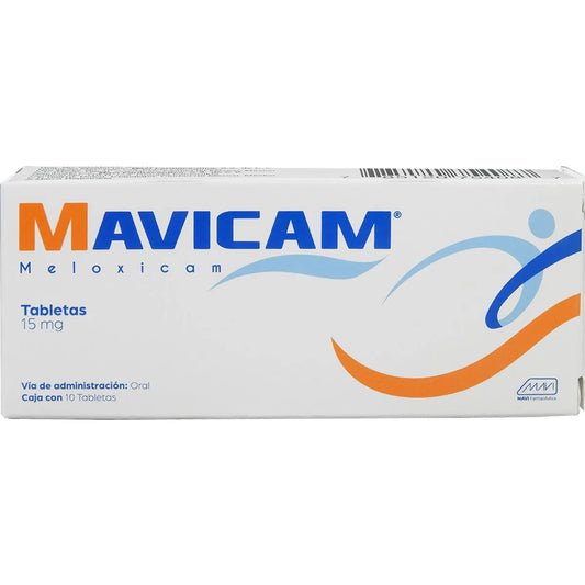 Mavicam, Meloxicam 15 mg 10 Tabletas