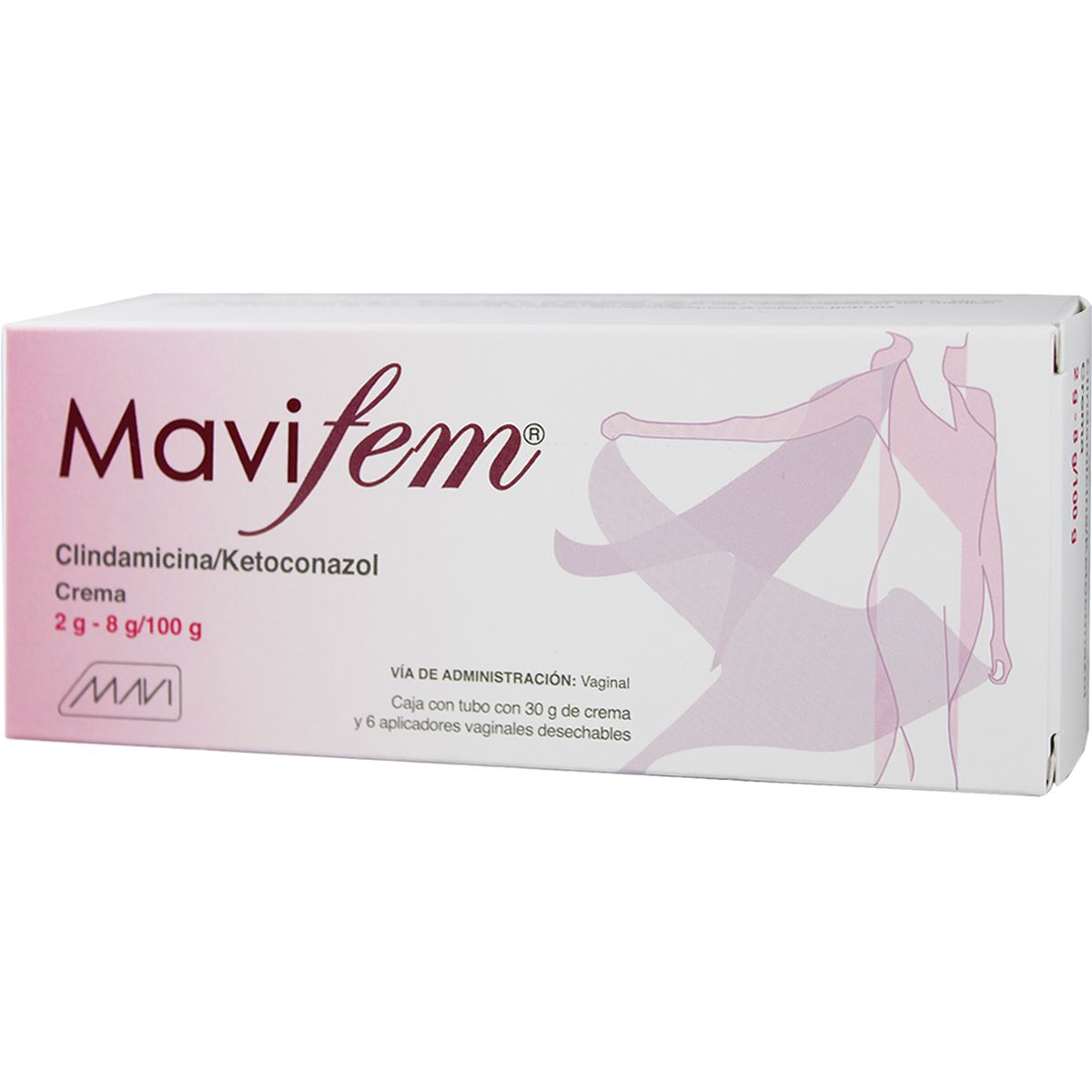 Mavifem, Clindamicina 2g, Ketoconazol 8g, 30g Crema Vaginal