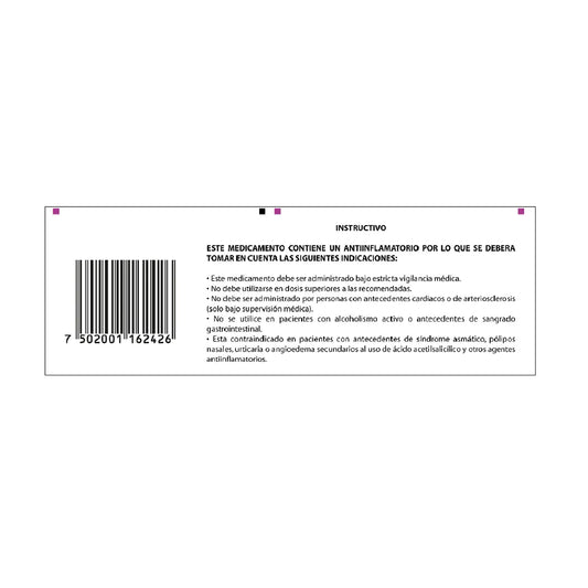 Ardosons®, Indometacina, Betametasona, Metocarbamol, 20 Cápsulas | Quimica Son’s®