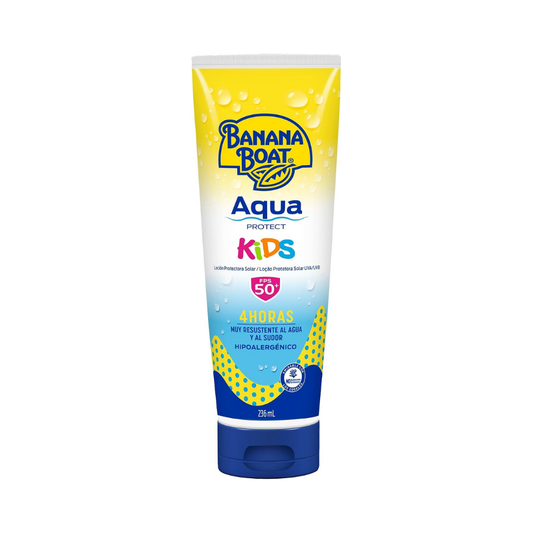 Banana Boat Aqua Protect Kids FPS 50+ Loción Protectora Solar 236 mL