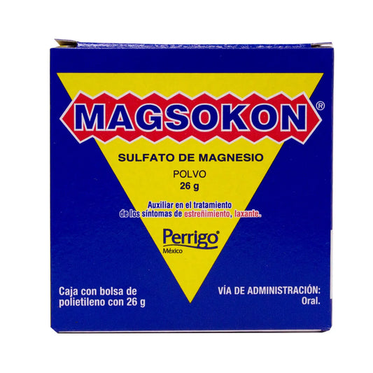 Magsokon®, Sulfato de Magnesio 26 g Polvo | Perrigo®