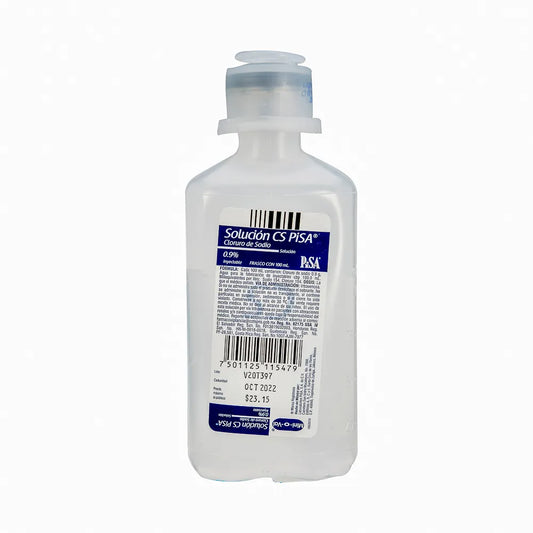 Solución CS, Cloruro de Sodio 0.9% Solución Inyectable 100 mL | Pisa®