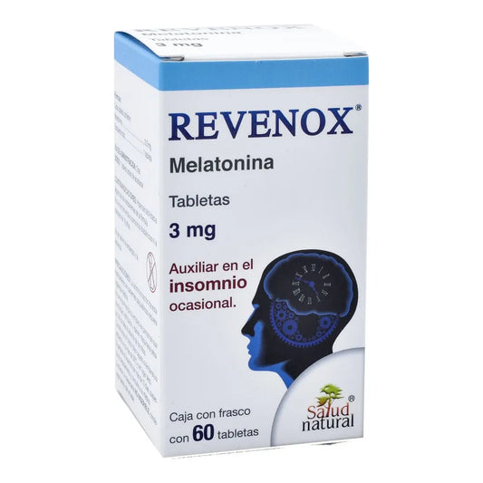 Revenox®, Melatonina 3 mg 60 Tabletas | Salud Natural®