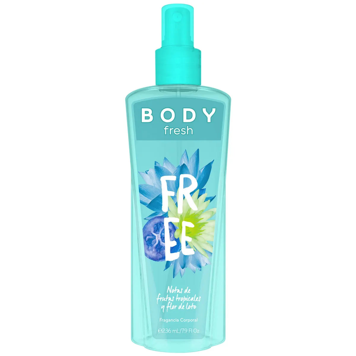 Fragancia Corporal Body Fresh Free Notas de Frutas Tropicales y Flor de Loto 236 ml | Coty®