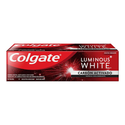 Crema Dental Colgate Luminous White Carbón Activado 66 mL