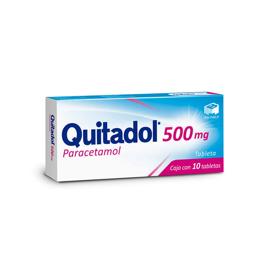 Quitadol, Paracetamol 500 mg 10 Tabletas