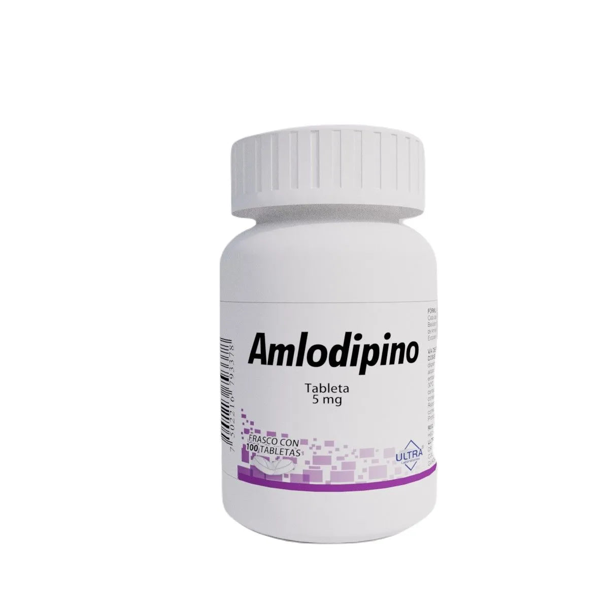 Amlodipino 5 mg, 100 tabletas | Ultra