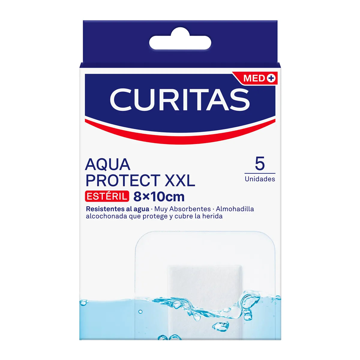 Apósitos Estériles Curitas Aqua Protect XXL 8 x 10 cm 5 Unidades