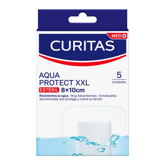 Apósitos Estériles Curitas Aqua Protect XXL 8 x 10 cm 5 Unidades
