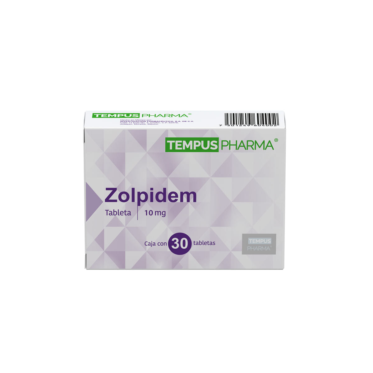 Zolpidem 10 mg 30 Tabletas | Tempus Pharma®