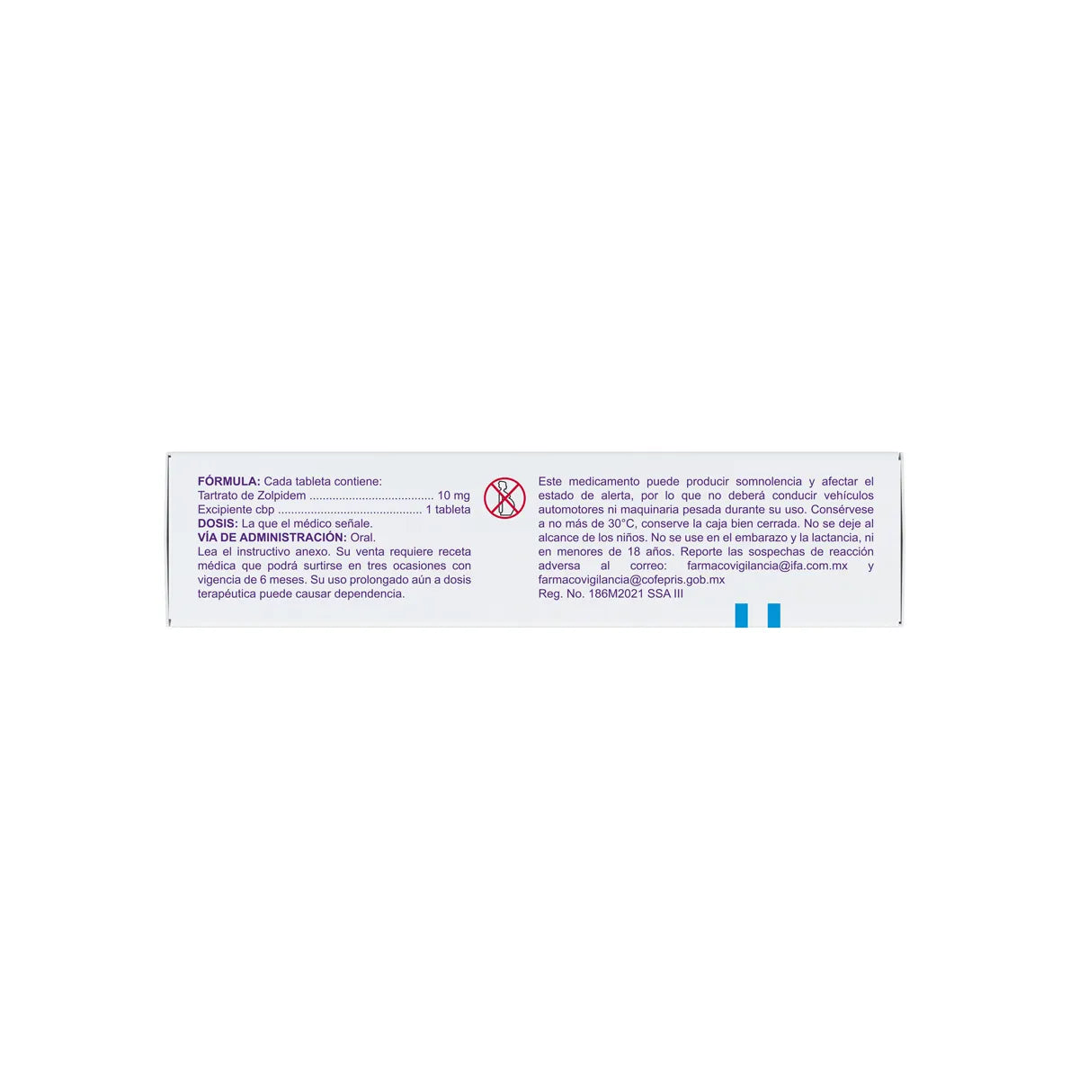 Zolpidem 10 mg 30 Tabletas | Tempus Pharma®