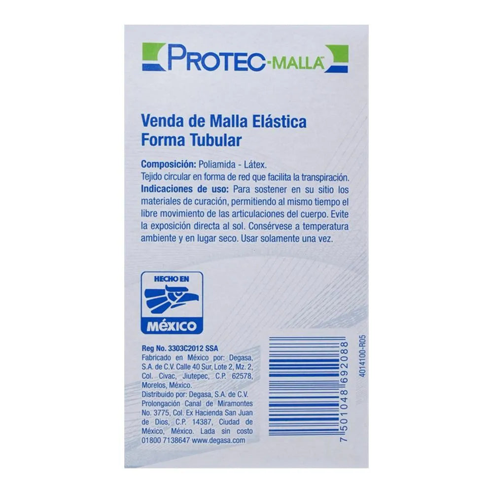 Protec-Malla Venda Malla Elástica Tubular 2 mts 1 Pieza