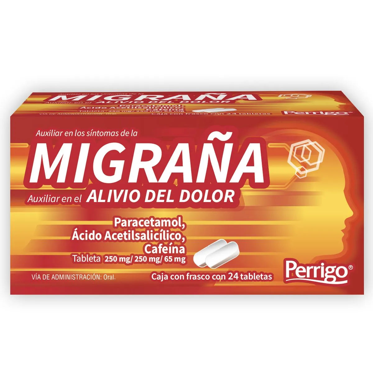 Paracetamol, Ácido Acetilsalicílico, Cafeína 24 Tabletas | Quifa®