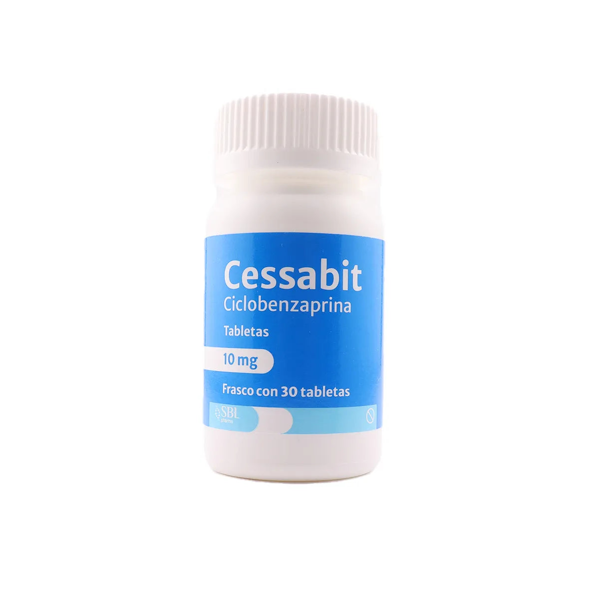 Cessabit, Ciclobenzaprina 10 mg 30 Tabletas