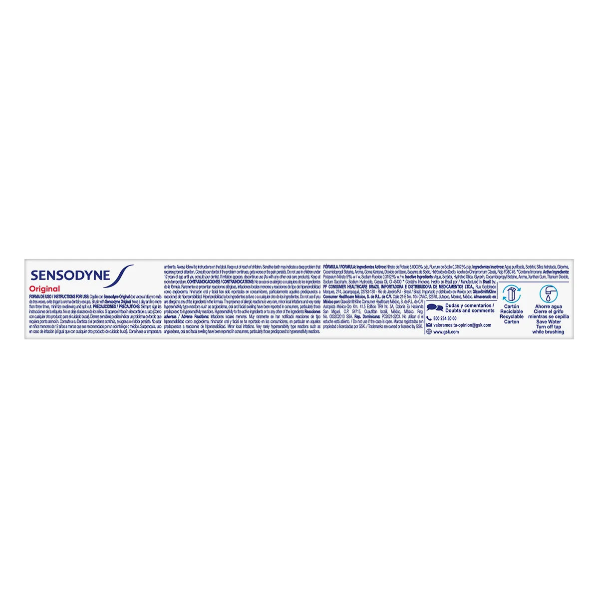 Crema Dental para Dientes Sensibles Sensodyne Original 90 g
