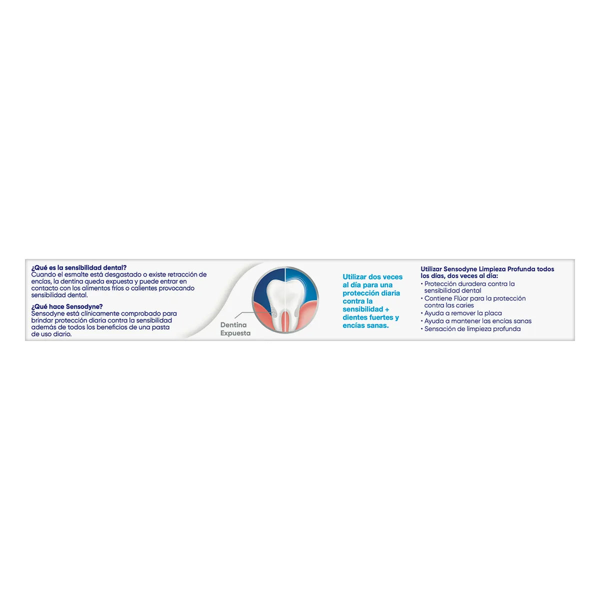 Crema Dental para Dientes Sensibles Sensodyne Limpieza Profunda 90 g
