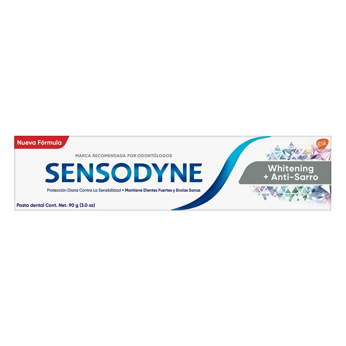 Crema Dental para Dientes Sensibles Sensodyne Whitening + Anti-Sarro 90 grs